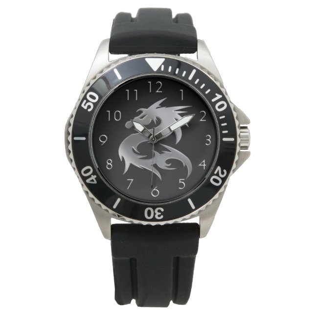 Montre Dragon d'argent (devant)