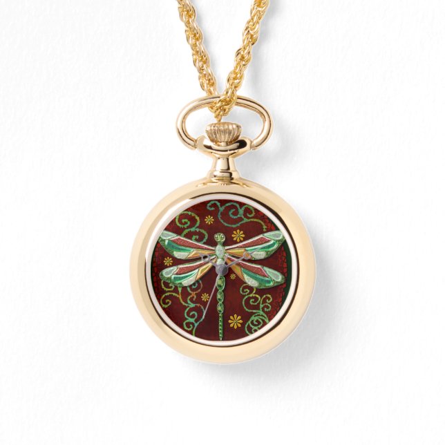 Montre Dragonfly Elegant Jewel 2 Folk Art (Recto)