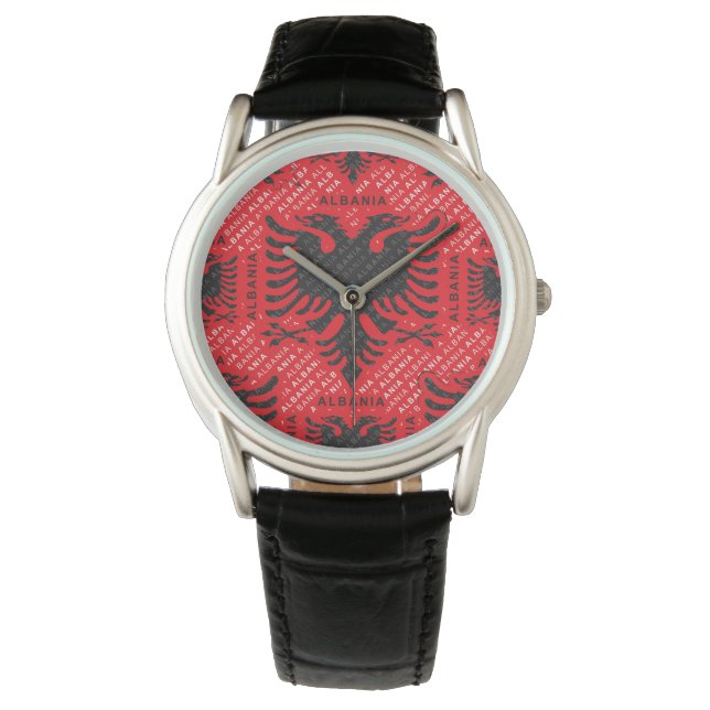 Montre Drapeau albanais motif 2 (devant)