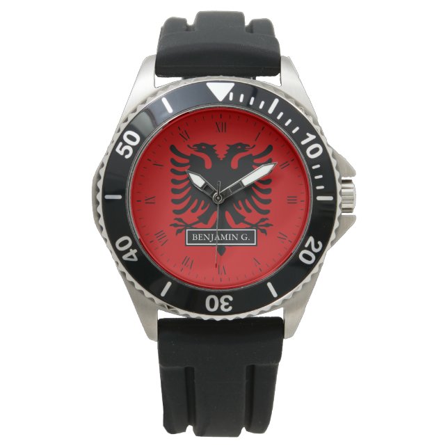 Montre Drapeau Albanie (devant)