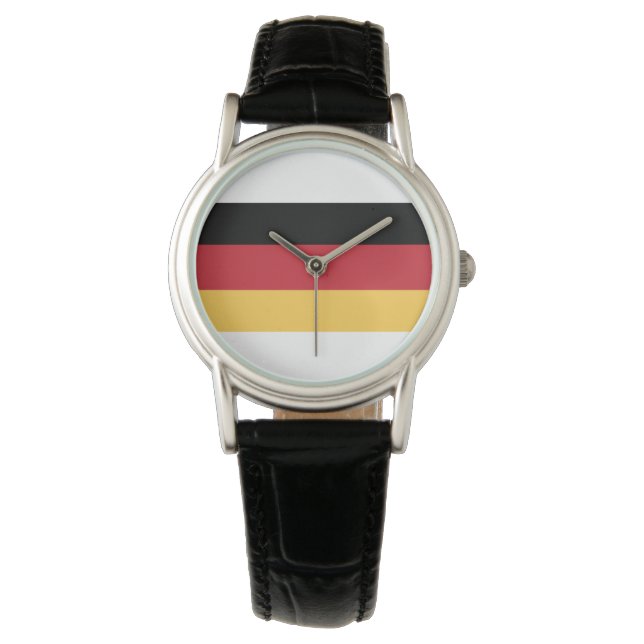 Montre Drapeau allemand Allemagne Thème Femmes Regarder (devant)