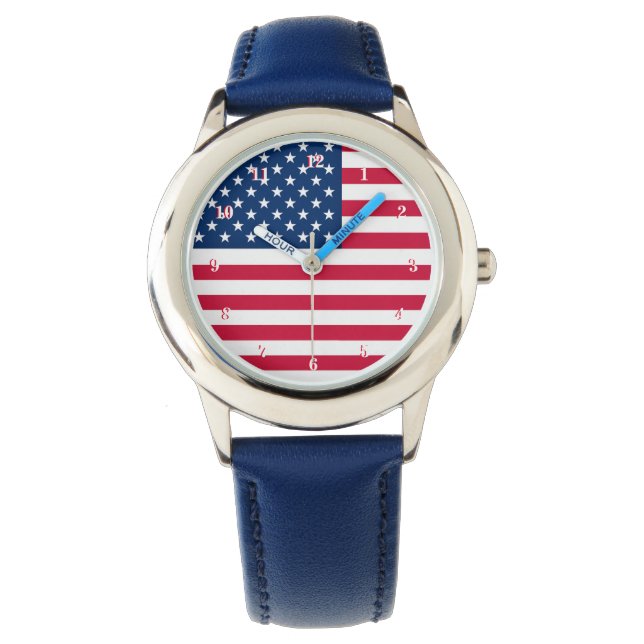 Montre drapeau américain (devant)