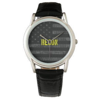 Montre Drapeau américain Recon tamisé
