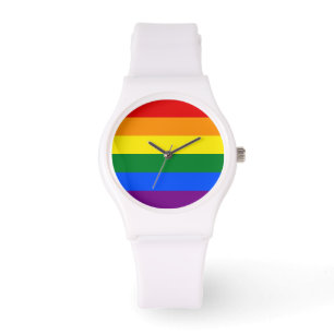 Montre Drapeau arc-en-ciel