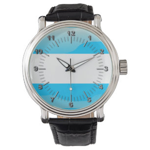 Montre Drapeau argentin laqué