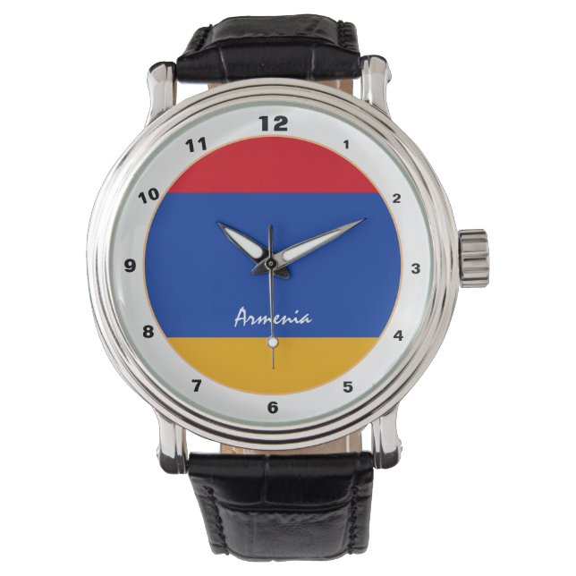 Montre Drapeau arménien & Arménie mode/design tendance (devant)