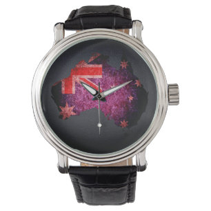 Montre Drapeau australien et carte #3