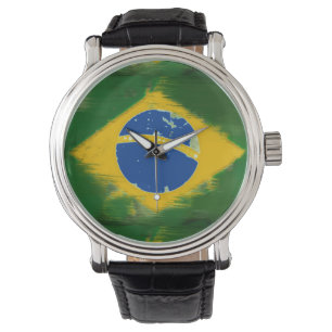 Montre drapeau brésilien / brésil