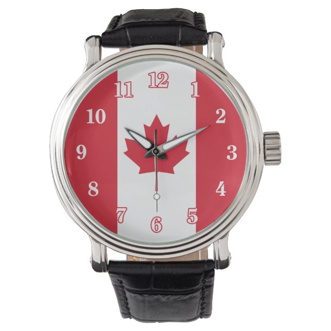 Montre Drapeau canadien (devant)