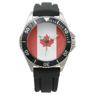 Montre Drapeau canadien (Feuille d'érable) (Canada)