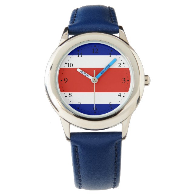 Montre Drapeau civil du Costa Rica (devant)