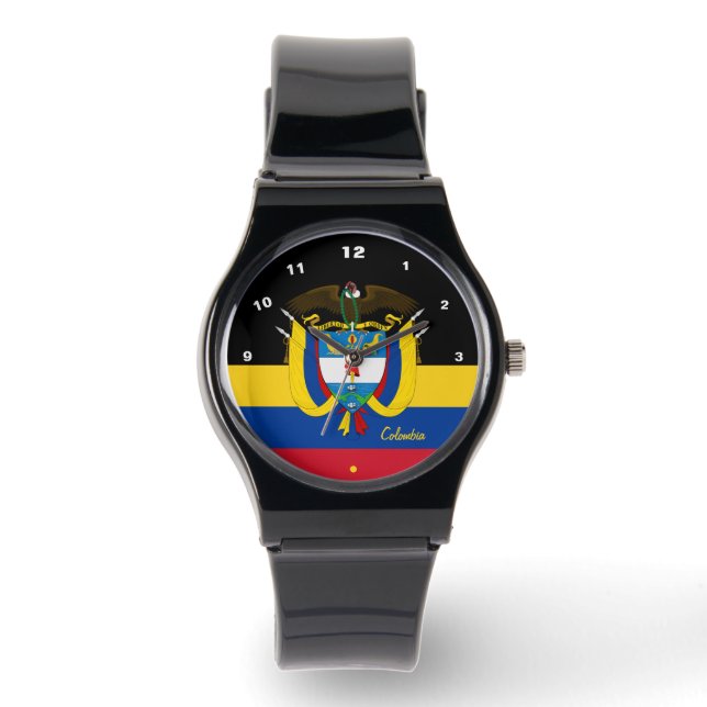 Montre Drapeau colombien, Emblem, Colombie /sports (Recto)