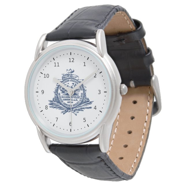 Montre Drapeau de Charleston, Caroline du Sud (Incliné)