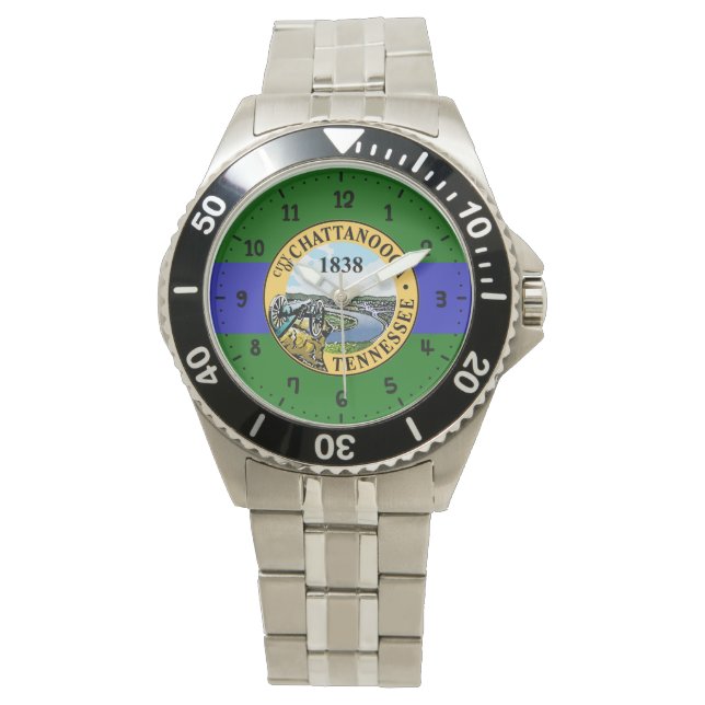 Montre Drapeau de Chattanooga, Tennessee Watch (devant)