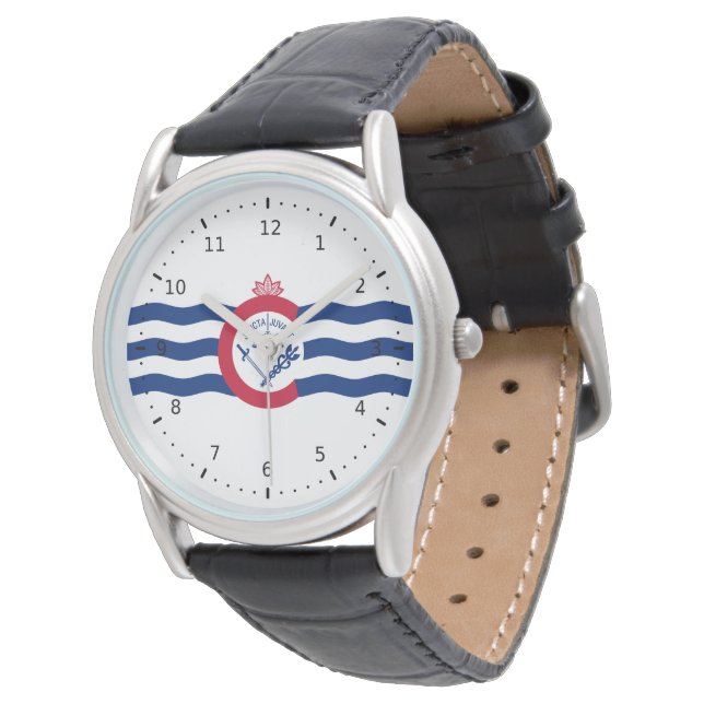 Montre Drapeau de Cincinnati, Ohio (Incliné)
