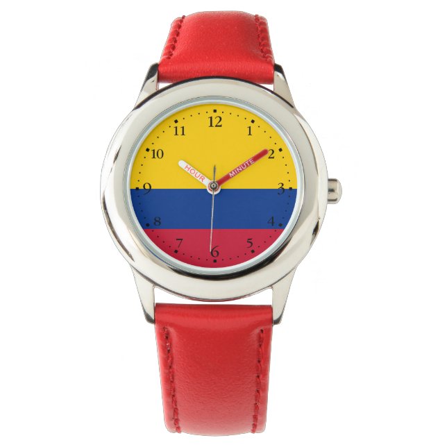 Montre Drapeau de Colombie (devant)
