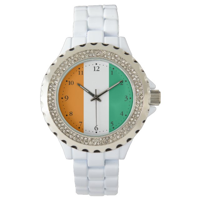 Montre Drapeau de Côte d'Ivoire (devant)