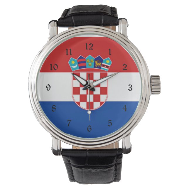 Montre Drapeau de Croatie (devant)