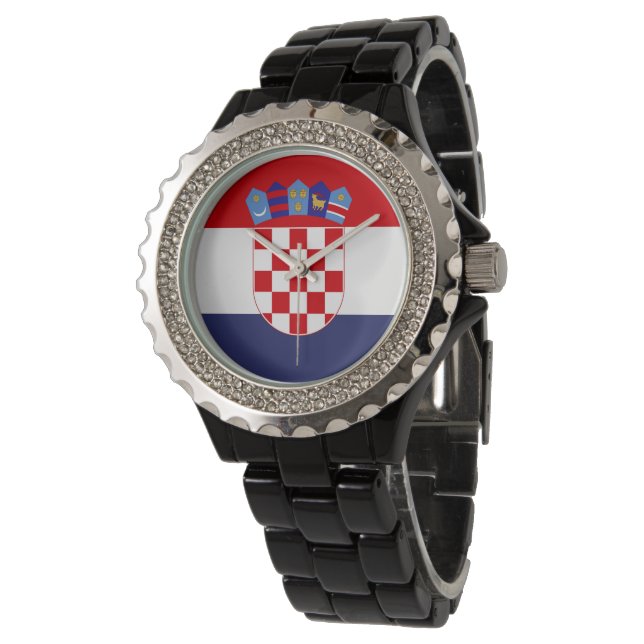 Montre Drapeau de Croatie (Incliné)
