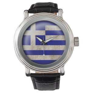 Montre Drapeau de disque de la Grèce