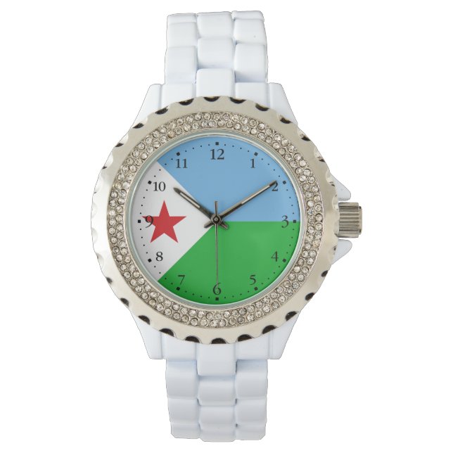 Montre Drapeau de Djibouti (devant)