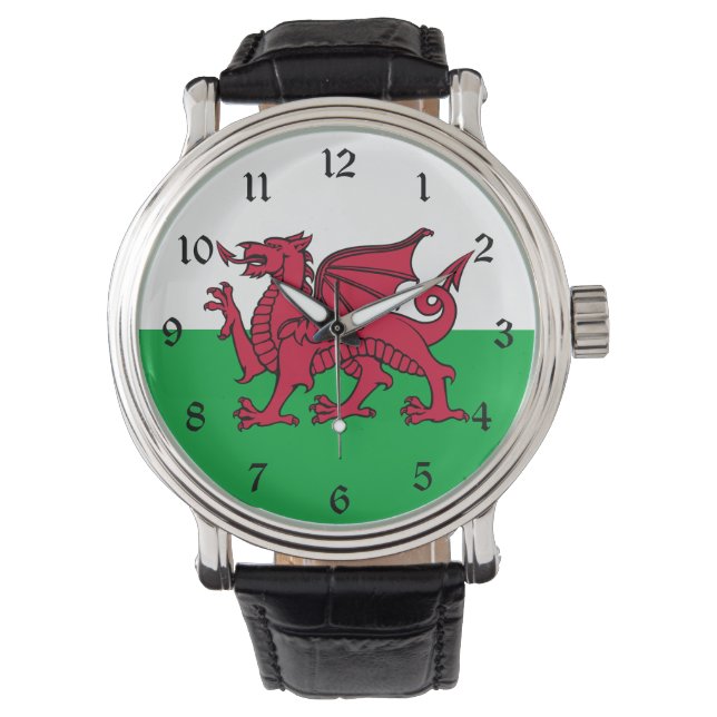 Montre Drapeau de dragon au Pays de Galles, Drapeau natio (devant)