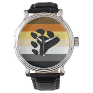 MONTRE DRAPEAU DE FIERTÉ D'OURS
