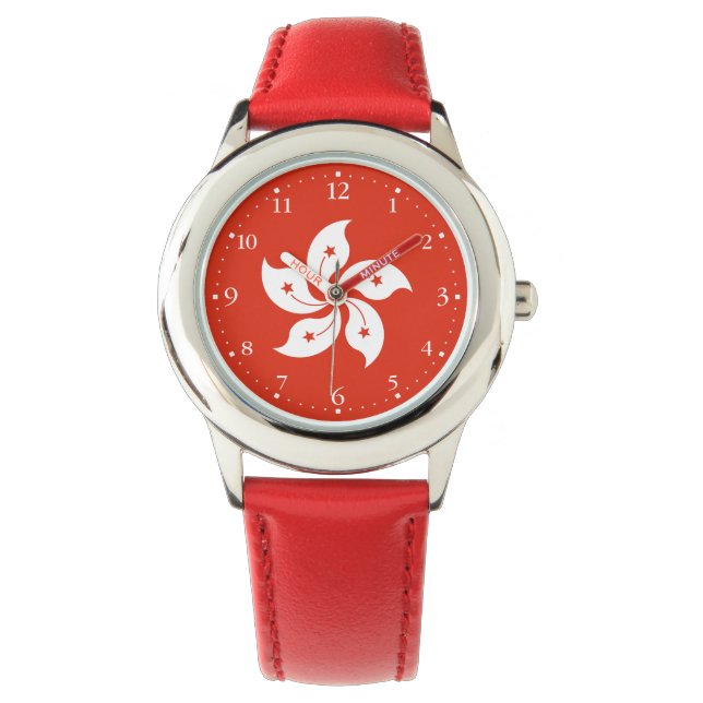 Montre Drapeau de Hong Kong (devant)