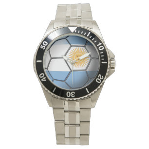 Montre Drapeau de la balle de soccer argentine