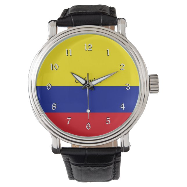 Montre Drapeau de la Colombie (devant)
