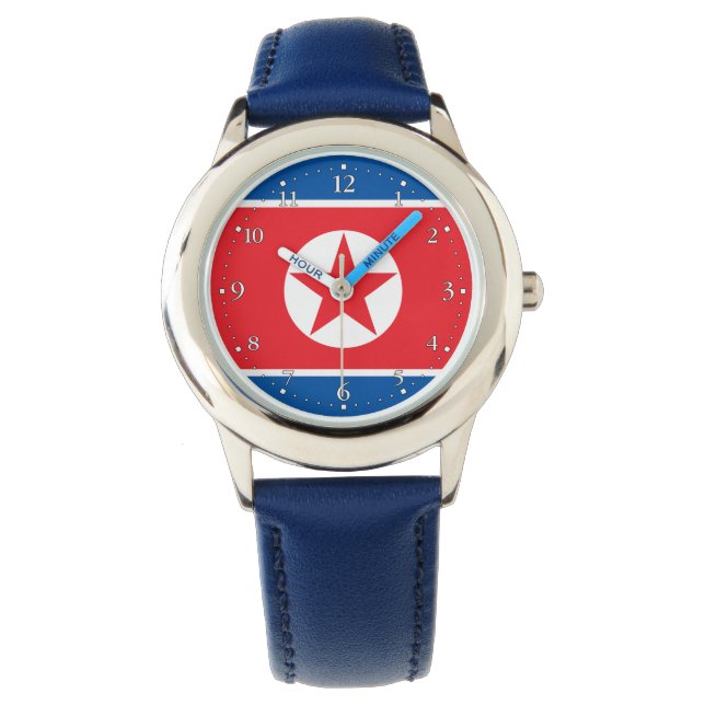 Montre Drapeau de la Corée du Nord (devant)