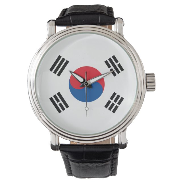 Montre Drapeau de la Corée du Sud (devant)