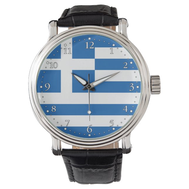 Montre Drapeau de la Grèce (devant)