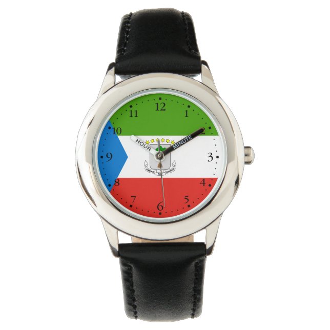 Montre Drapeau de la Guinée équatoriale (devant)