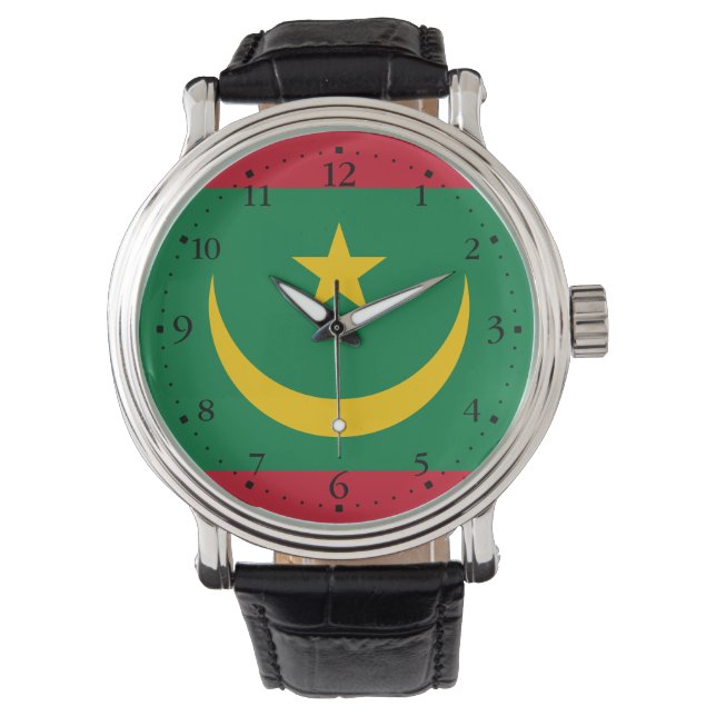 Montre Drapeau de la Mauritanie (devant)