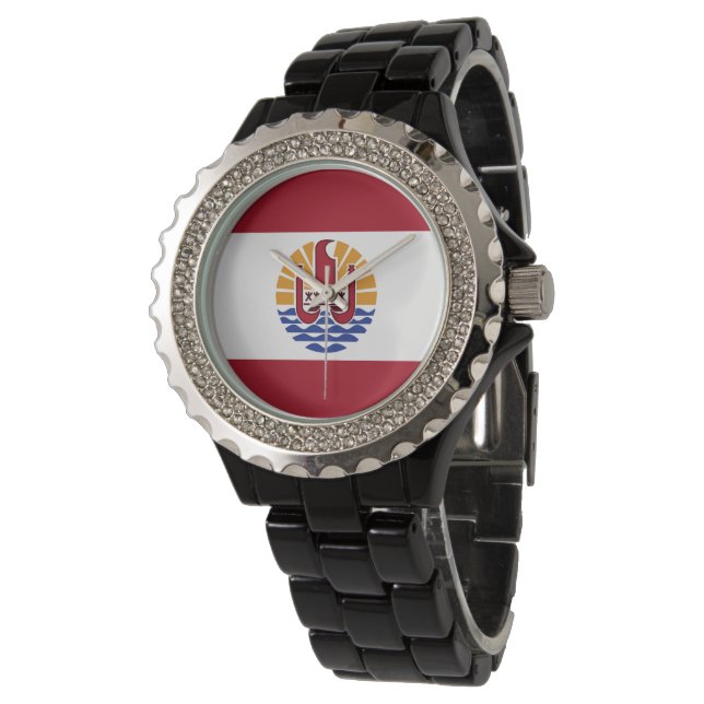 Montre Drapeau de la Polynésie française (Incliné)