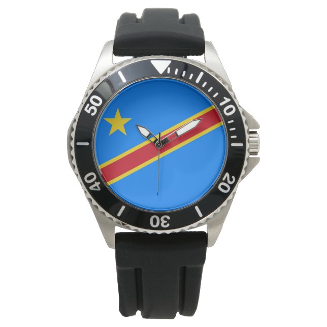 Montre Drapeau de la RDC (République démocratique du Cong (devant)