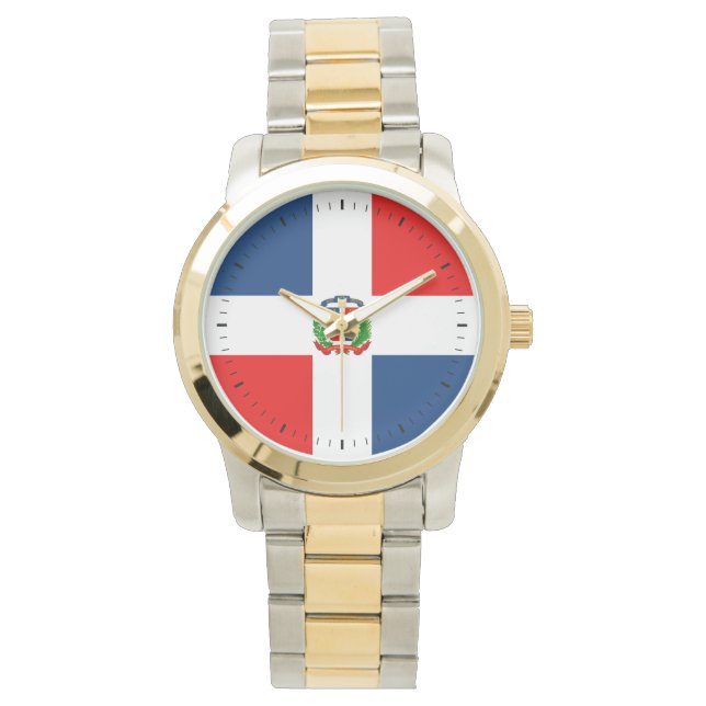Montre Drapeau de la République Dominicaine (devant)