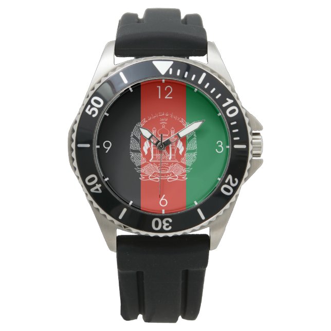 Montre Drapeau de l'Afghanistan (devant)