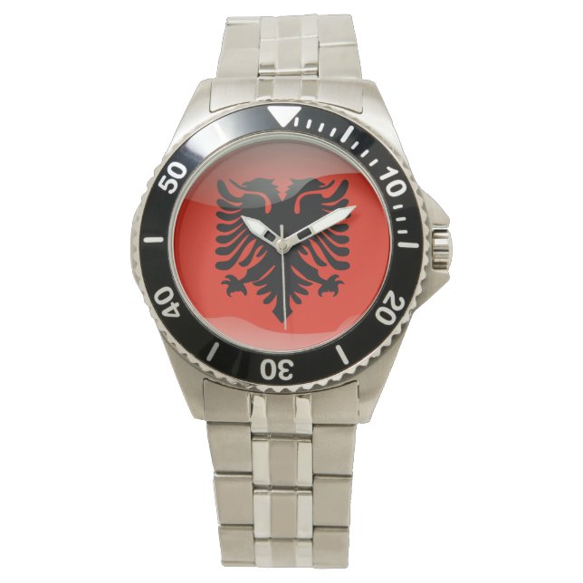 Montre Drapeau de l'Albanie (devant)