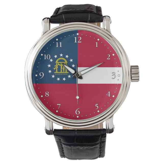 Montre Drapeau de l'État de Géorgie (devant)