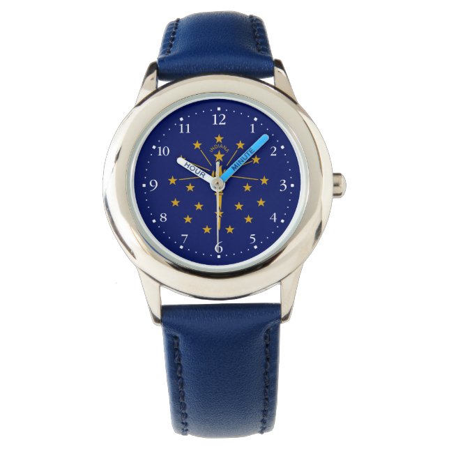 Montre Drapeau de l'État de l'Indiana (devant)