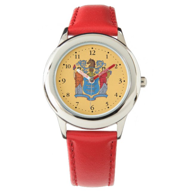 Montre Drapeau de l'État du New Jersey (devant)