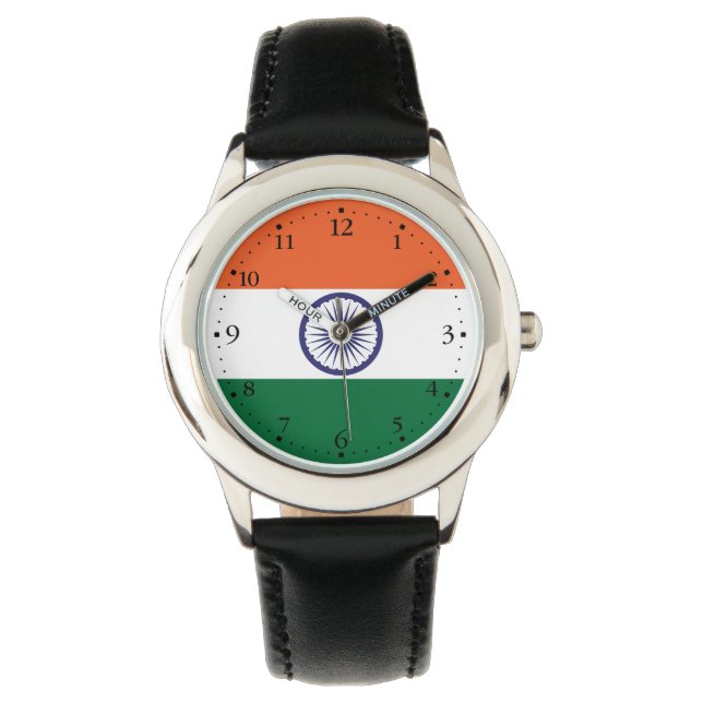 Montre Drapeau de l'Inde (devant)