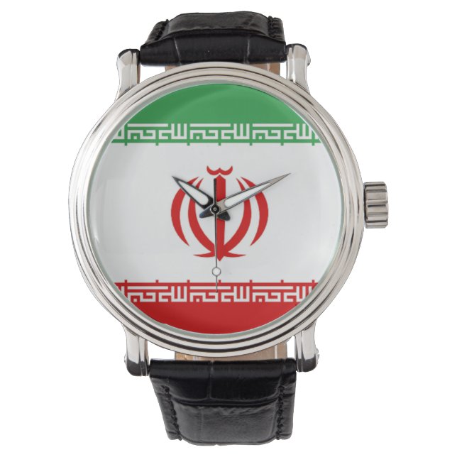 Montre Drapeau de l'Iran (devant)