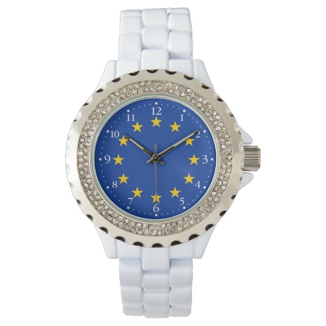 Montre Drapeau de l'Union européenne (devant)