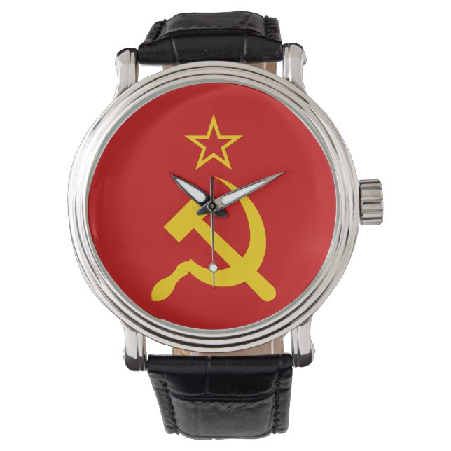 Montre Drapeau de l'URSS - Drapeau de l'Union soviétique (devant)