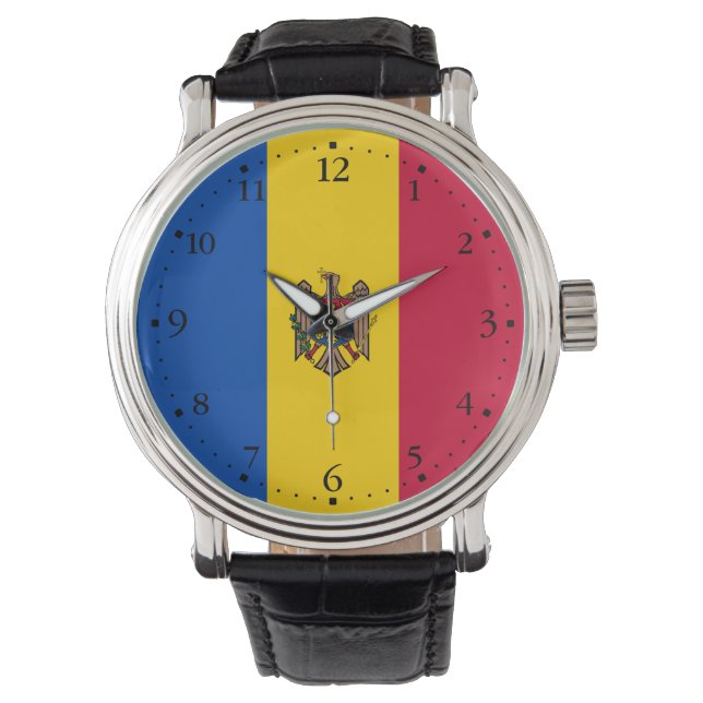Montre Drapeau de Moldova (devant)