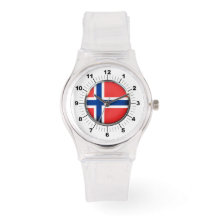 Drapeau de Norvège féminine sport rose Silicon Wat