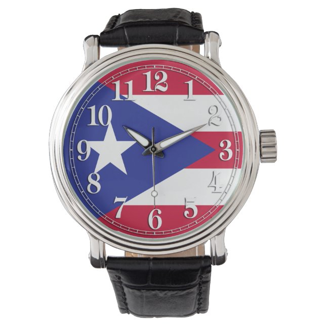 Montre Drapeau de Porto Rico (devant)